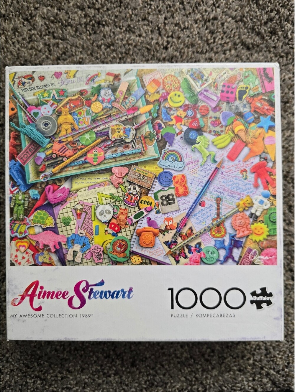 Buffalo Aimee Stewart My Awesome Collection 1989 1000 Pc Jigsaw Puzzle Complete